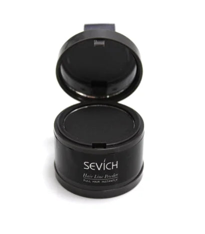Sevich Hairline Repair Filling Powder in open container showcasing product for full hair instantly.
